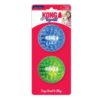 KONG Squeezz Geodz - Lot de 2 balles