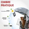 🐾 Filet de protection solaire - argent aluminium 3x4 m