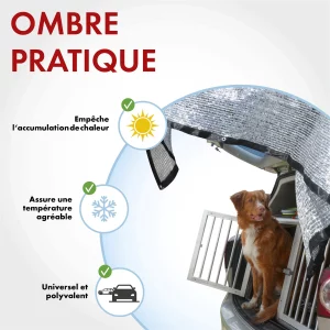 🐾 Filet de protection solaire - argent aluminium 3x4 m